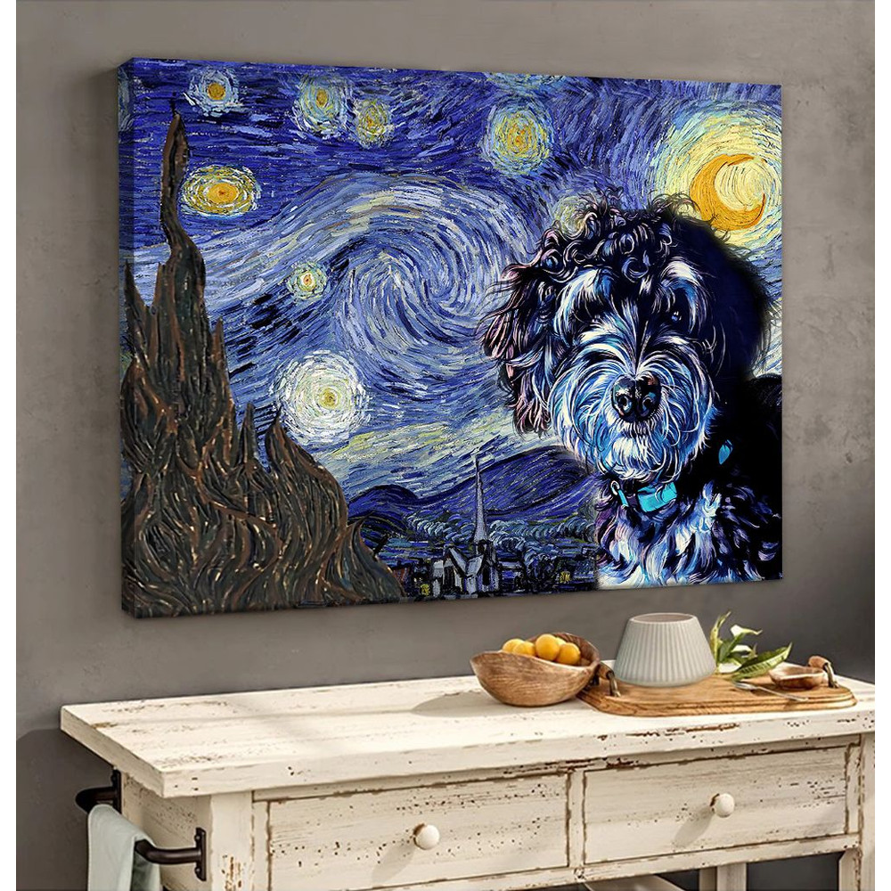 Bernedoodle Poster & Matte Canvas - Dog Wall Art Prints - Canvas Wall Art Decor.jpg