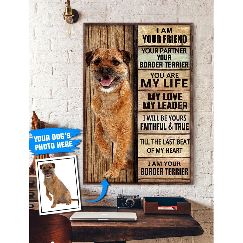 Border Terrier Personalized Poster & Canvas - Dog Canvas Wall Art - Dog Lovers Gifts For Him Or Her.jpg