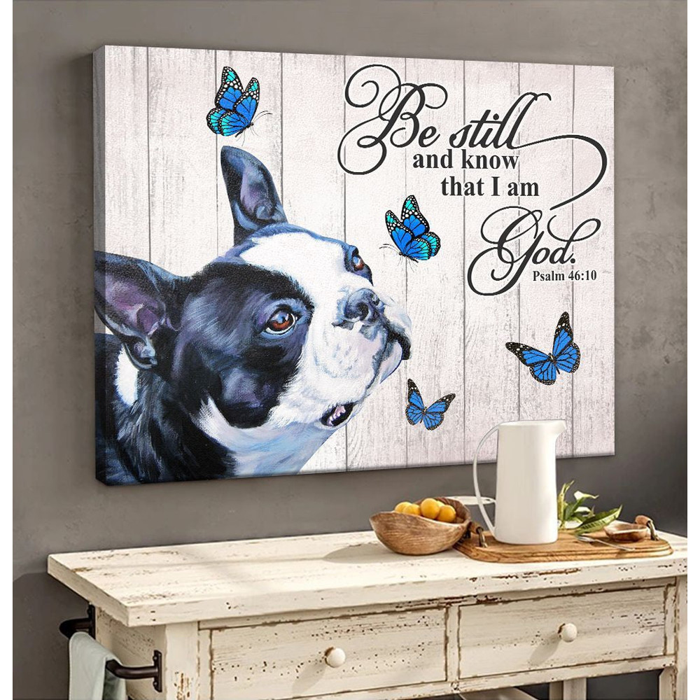 Boston Terrier Matte Canvas - Dog Wall Art Prints - Canvas Wall Art Decor.jpg