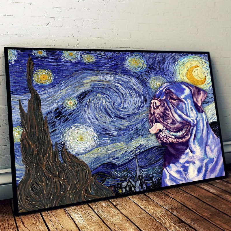 Bullmastiff Poster & Matte Canvas - Dog Wall Art Prints - Canvas Wall Art Decor.jpg