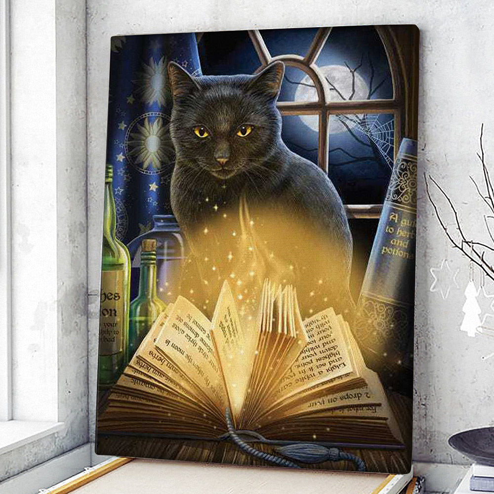 Cat Portrait Canvas - Bewitched - Canvas Print - Cat Wall Art Canvas - Canvas With Cats On It - Cats Canvas Print - Furlidays.jpg