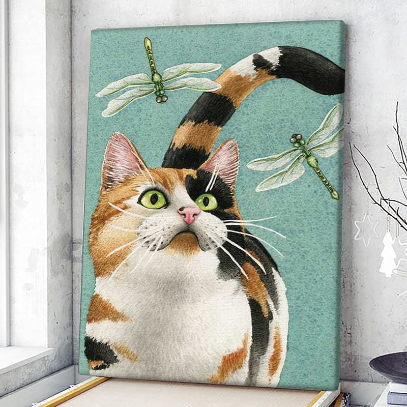 Cat Portrait Canvas - Catch Me If You Can - Canvas Print - Cat Wall Art Canvas - Canvas With Cats On It - Cats Canvas Print - Furlidays.jpg