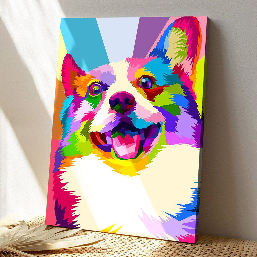 Corgi Pop Art - Dog Pictures - Dog Canvas Poster - Dog Wall Art - Gifts For Dog Lovers - Furlidays.jpg