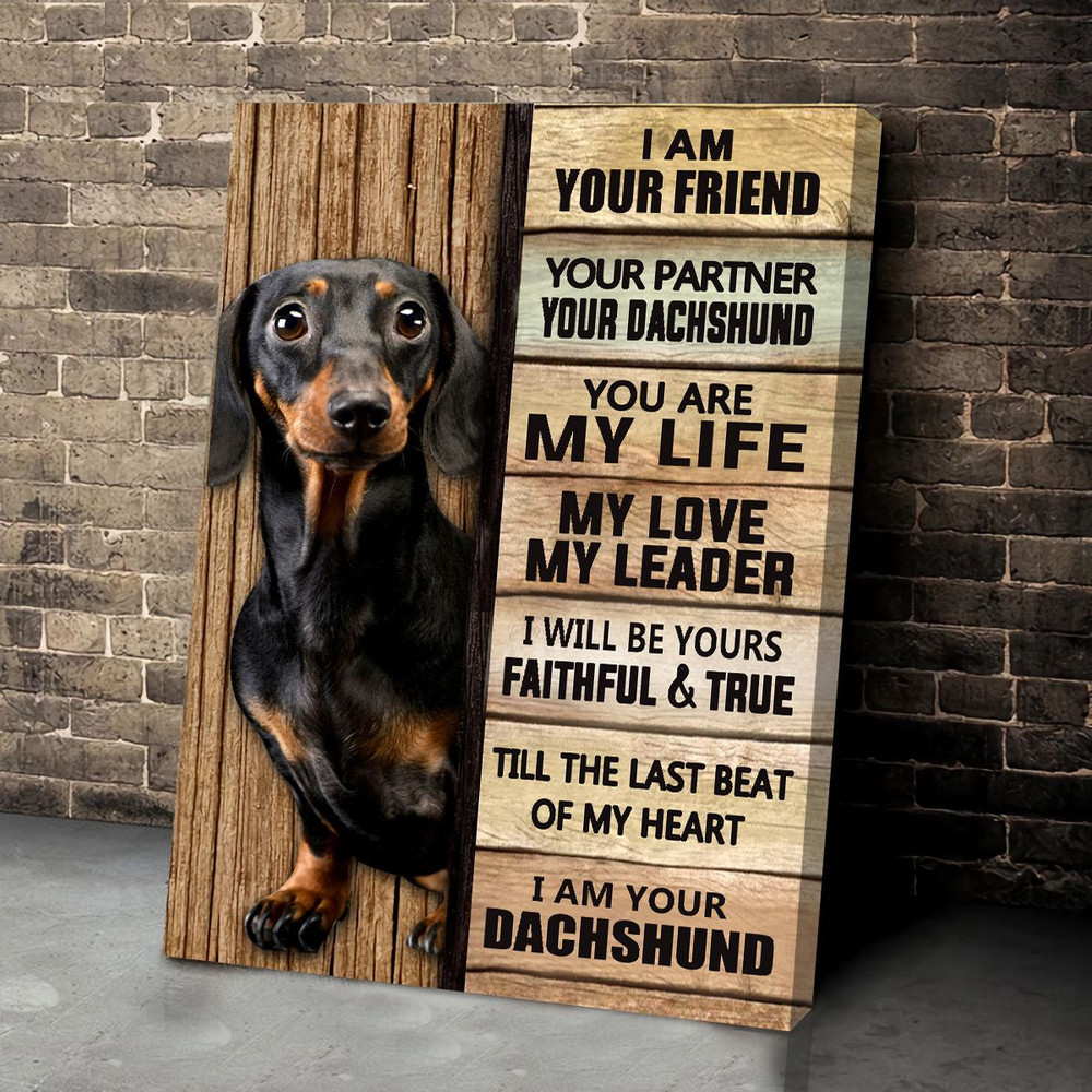 Dachshund Poster & Matte Canvas - Dog Wall Art Prints - Canvas Wall Art Decor.jpg