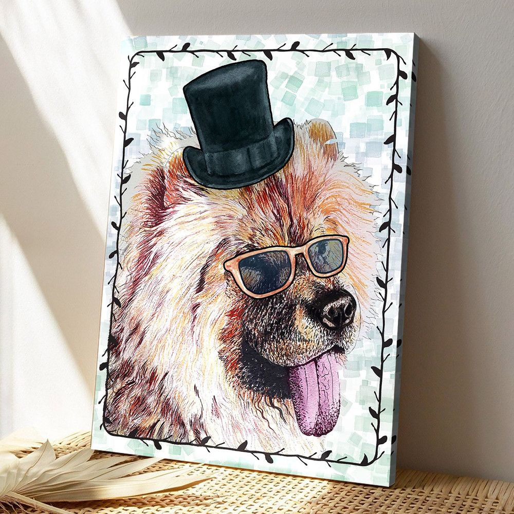 Dog Chow Chow - Dog Pictures - Dog Canvas Poster - Dog Wall Art - Gifts For Dog Lovers - Furlidays.jpg