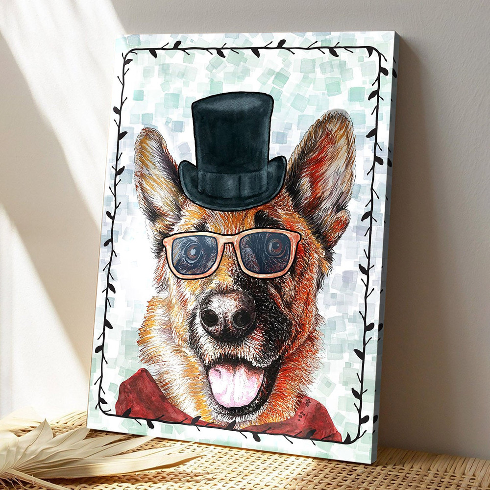 Dog German Shepherd Funny- Dog Pictures - Dog Canvas Poster - Dog Wall Art - Gifts For Dog Lovers - Furlidays.jpg