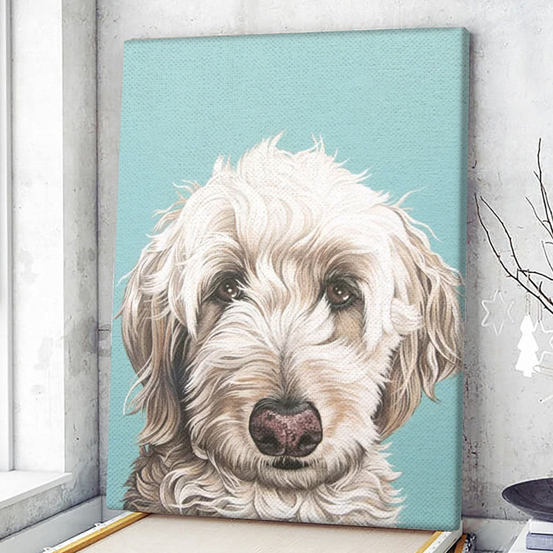 Dog Portrait Canvas - Sweet and Soulful Labradoodle Painting - Canvas Print - Dog Wall Art Canvas - Dog Canvas Art - Dog Poster Printing - Furlidays.jpg