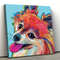 Dog Square Canvas - Dog Canvas - Pomeranian - Dog Painting Posters - Dog Wall Art Canvas - Furlidays.jpg