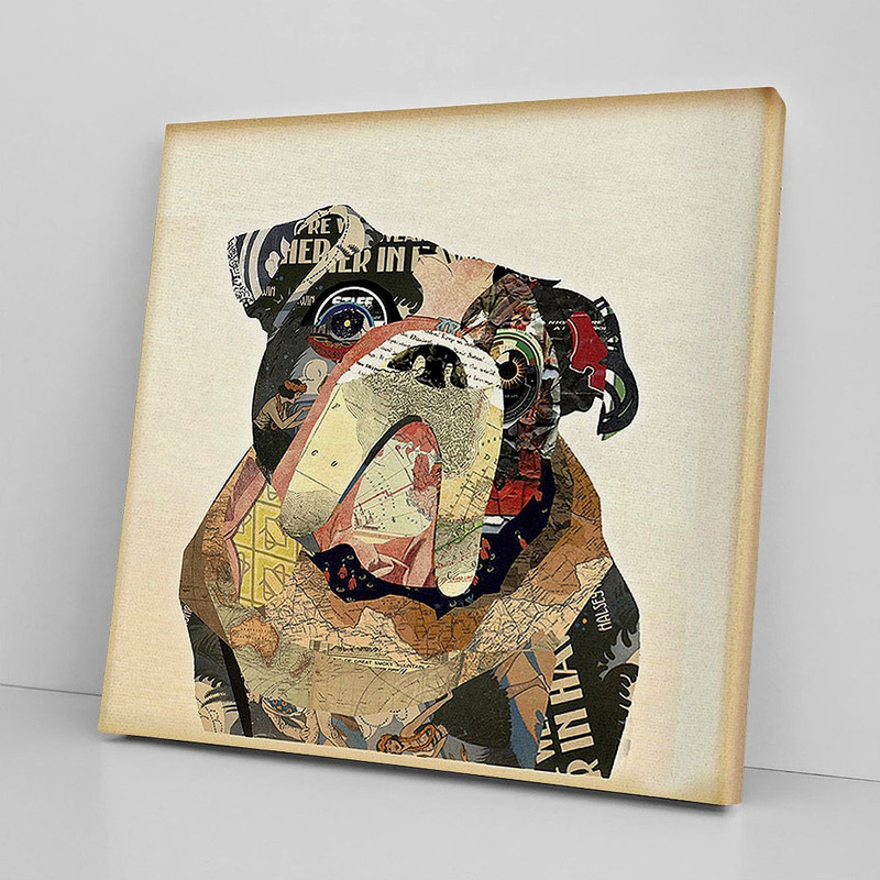 Dog Square Canvas - Dog Painting Posters - Dog Canvas Art - Dog Canvas Print - Dog Wall Art Canvas - Furlidays.jpg