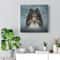 Dog Square Canvas - Drawing Dog Shetland Sheepdog - Dog Canvas Print - Dog Poster Printing - Furlidays.jpg