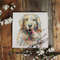 Dog Square Canvas - Golden Retriever Painting - Dog Wall Art Canvas - Dog Canvas Print - Dog Poster Printing - Furlidays.jpg