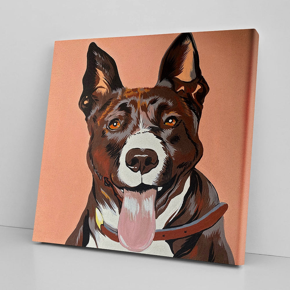 Dog Square Canvas - Pet Portrait Commissions - I'll Paint Your Pet - Canvas Prints - Dog Wall Art Canvas - Furlidays.jpg