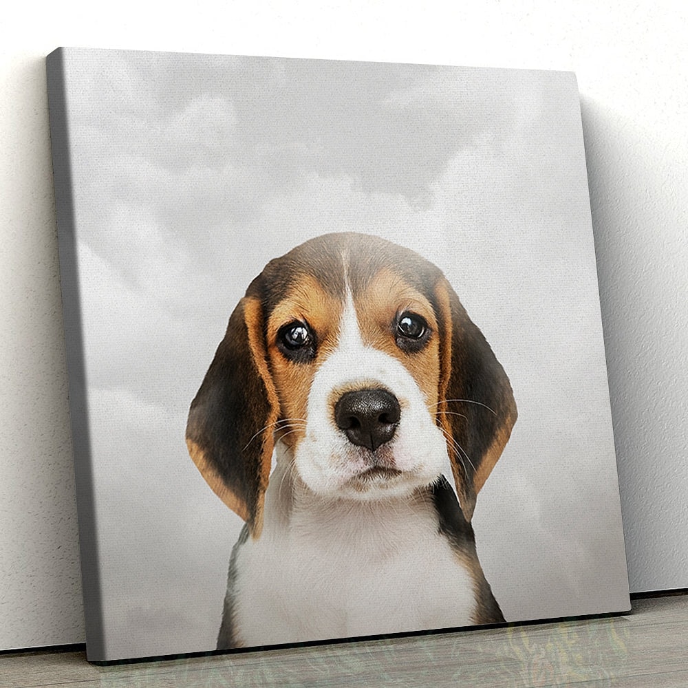 Dog Square Canvas - Sad Dog Canvas Pictures - Dog Wall Art Canvas - Canvas Prints - Dog Poster Printing - Furlidays.jpg
