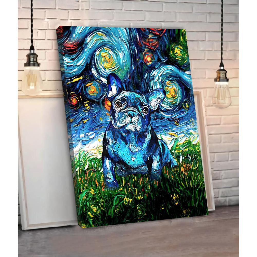 French Bulldog Poster & Matte Canvas - Dog Canvas Art - Poster To Print - Gift For Dog Lovers.jpg