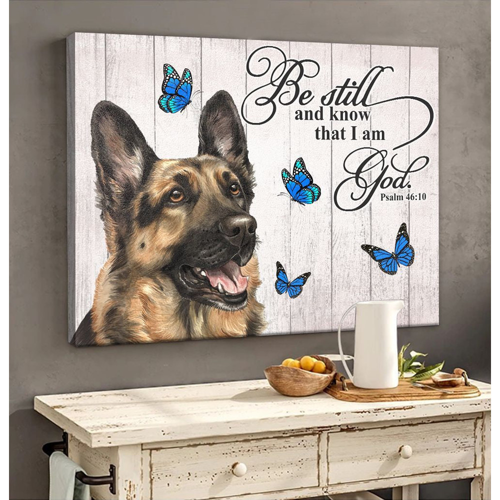 German Shepherd Matte Canvas - Dog Wall Art Prints - Canvas Wall Art Decor.jpg