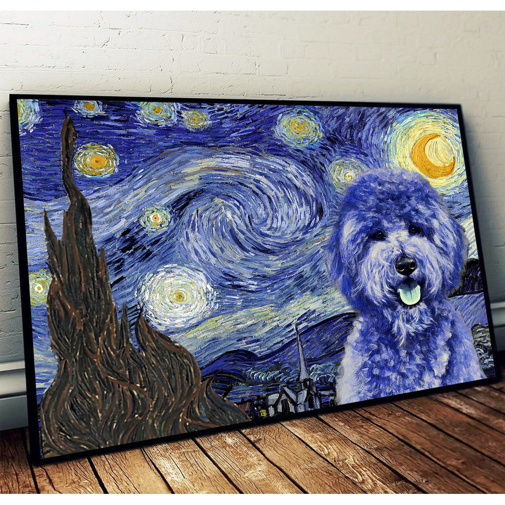Goldendoodle Poster & Matte Canvas - Dog Wall Art Prints - Painting On Canvas.jpg