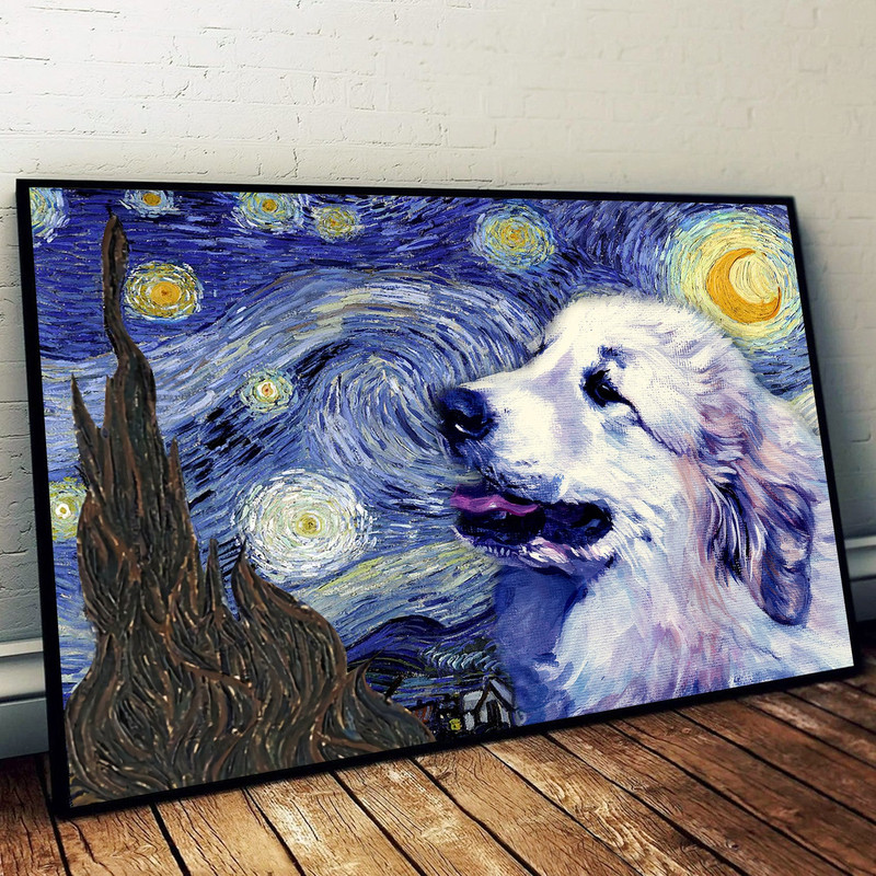 Great Pyrenees Poster & Matte Canvas - Dog Wall Art Prints - Canvas Wall Art Decor.jpg