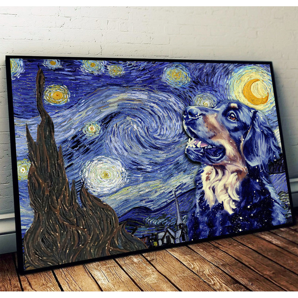 Hovawart Poster & Matte Canvas - Dog Wall Art Prints - Painting On Canvas.jpg