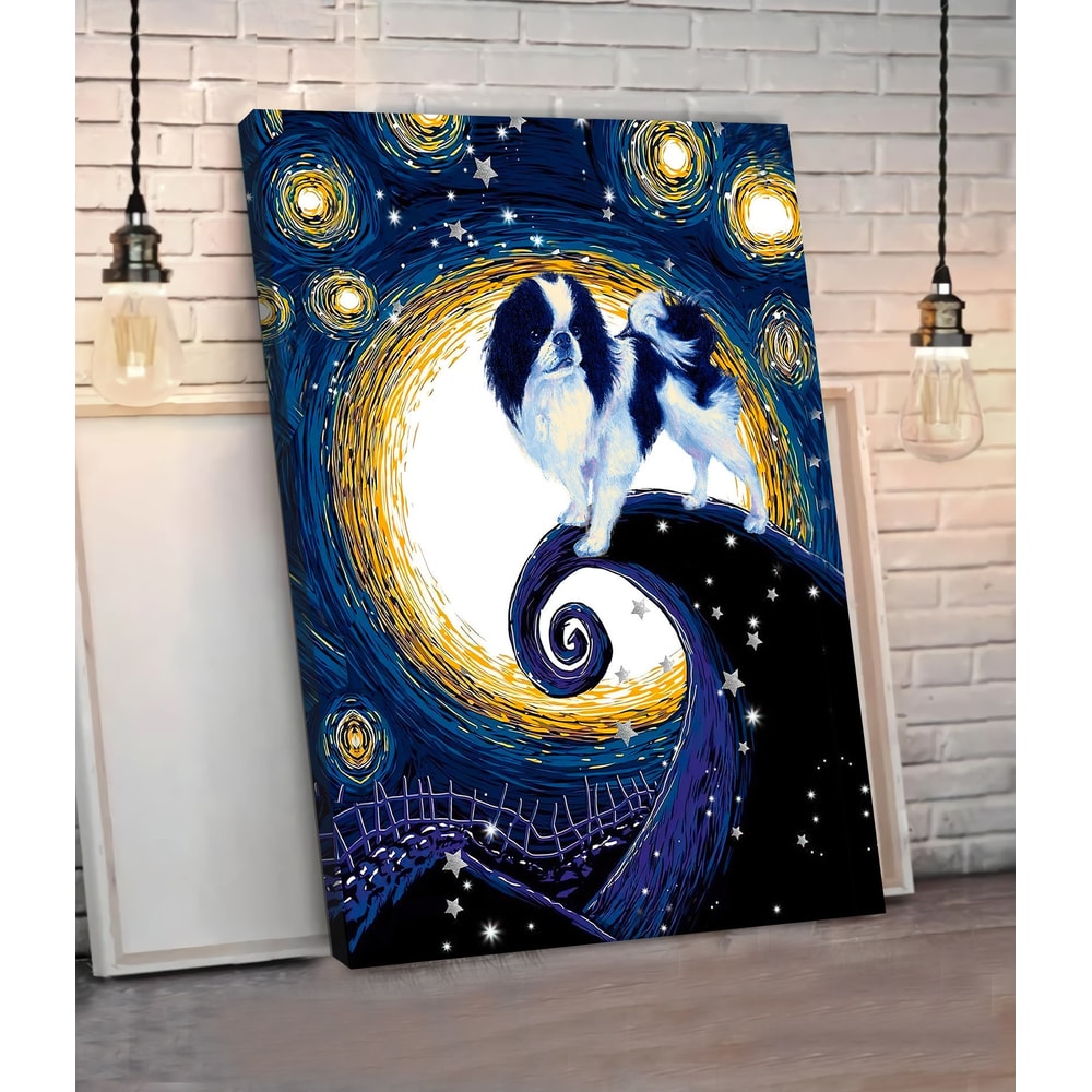 Japanese Chin Poster & Canvas - Dog Canvas Wall Art - Dog Lovers Gifts For Him Or Her.jpg