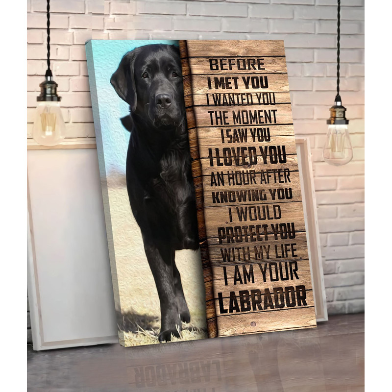 Labrador Retriever Matte Canvas -  Dog Wall Art - Poster To Print - Housewarming Gifts.jpg