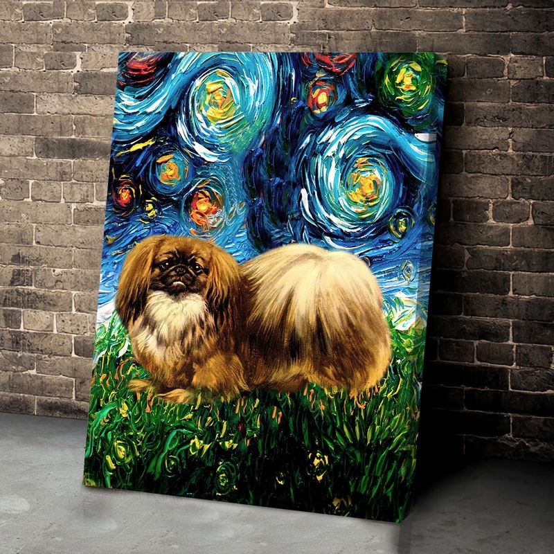 Pekingese Poster & Matte Canvas - Dog Canvas Art - Poster To Print - Gift For Dog Lovers.jpg