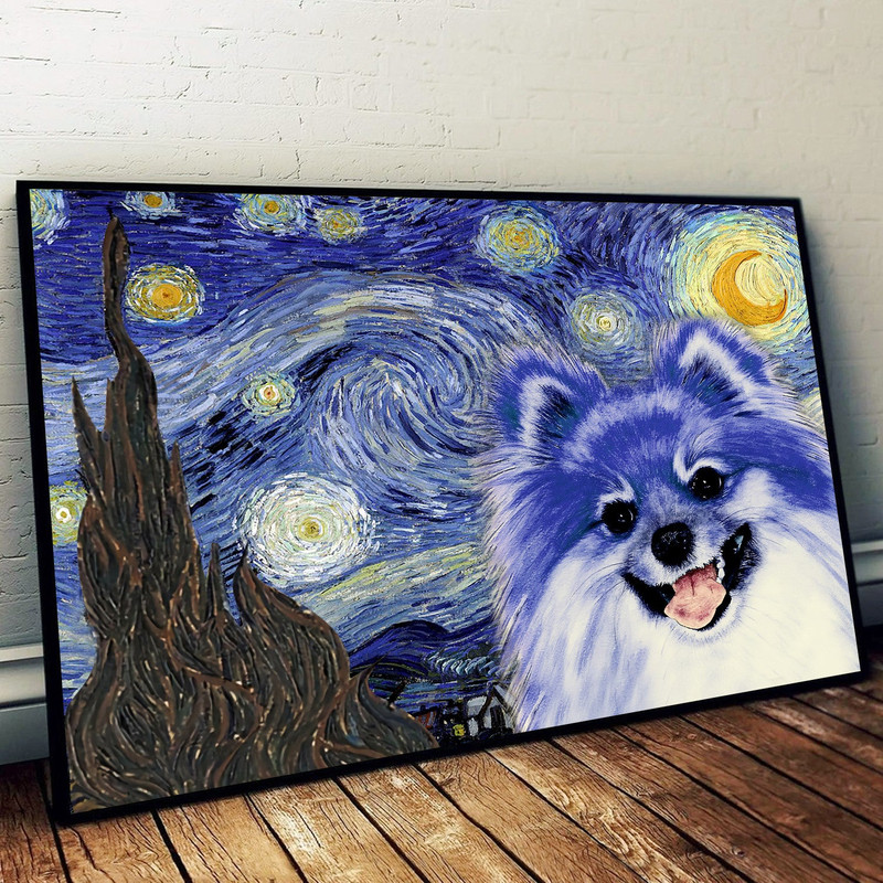Pomeranian Poster & Matte Canvas - Dog Wall Art Prints - Canvas Wall Art Decor.jpg