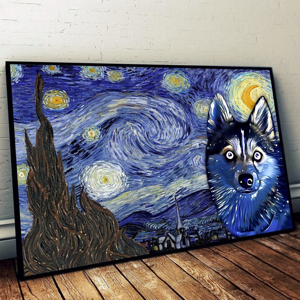 Pomsky Poster & Matte Canvas - Dog Wall Art Prints - Canvas Wall Art Decor.jpg