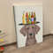 Portrait Canvas - Weimerarner Beer Lover - Canvas Print - Dog Canvas Prints - Dog Wall Art Canvas - Furlidays.jpg