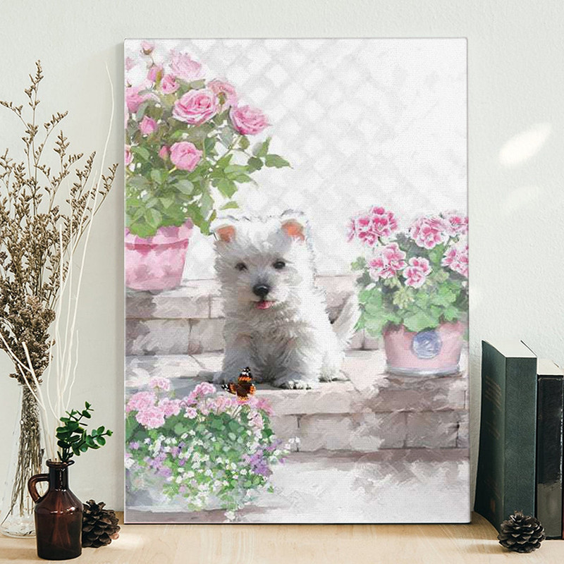 Portrait Canvas - Westie - Canvas Print - Dog Canvas - Dog Poster Printing - Dog Wall Art Canvas - Furlidays.jpg