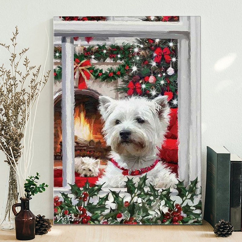 Portrait Canvas - Westie - Canvas Print - Dog Canvas - Dog Wall Art Canvas - Dog Canvas Print - Furlidays.jpg