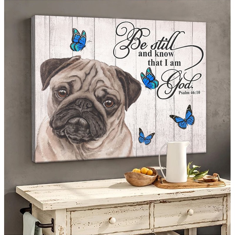 Pug Matte Canvas - Dog Wall Art Prints - Canvas Wall Art Decor.jpg