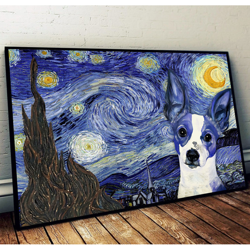 Rat Terrier Poster & Matte Canvas - Dog Wall Art Prints - Painting On Canvas.jpg