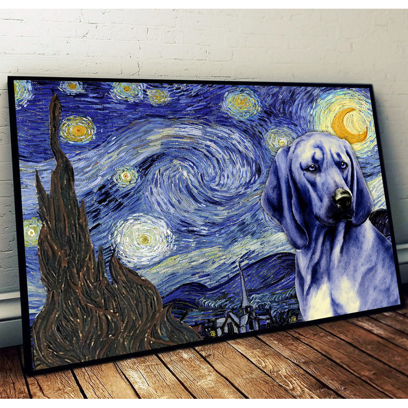 Redbone Coonhound Poster & Matte Canvas - Dog Wall Art Prints - Painting On Canvas.jpg