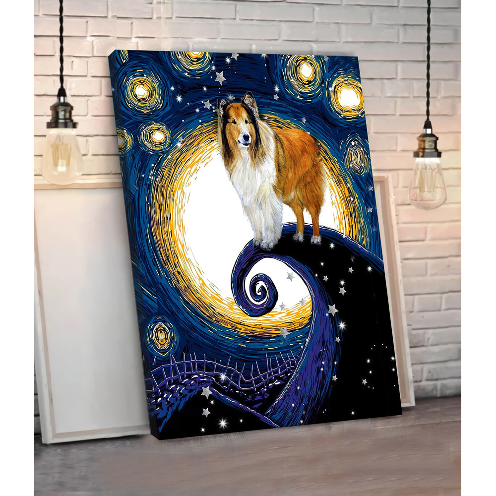 Rough Collie Poster & Canvas - Dog Canvas Wall Art - Dog Lovers Gifts For Him Or Her.jpg
