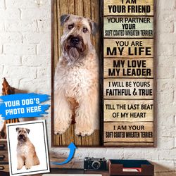 soft coated wheaten terrier personalized poster & canvas, dog canvas wall art, dog lovers gifts