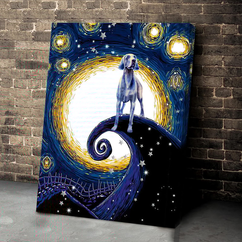 Weimaraner Poster & Canvas - Dog Canvas Wall Art - Dog Lovers Gifts For Him Or Her.jpg