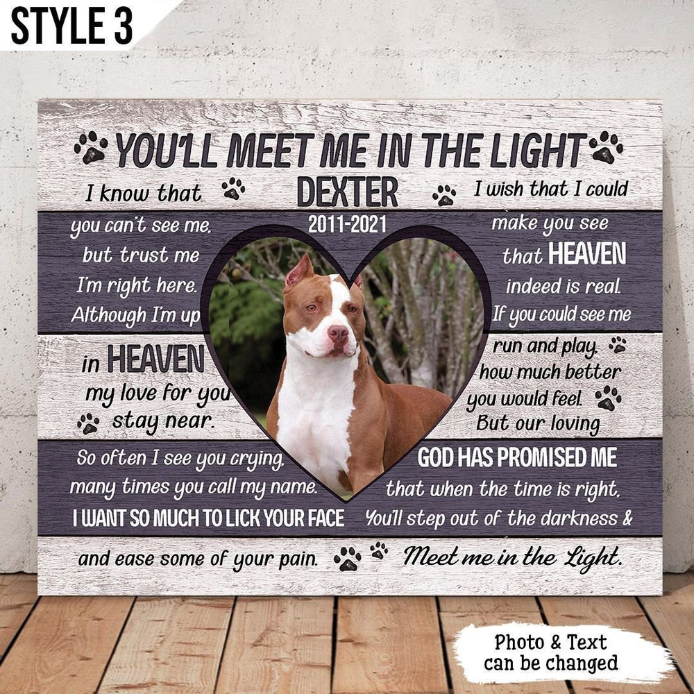 You'll Meet Me In The Light Dog Poem Personalized Canvas Poster - Painting On Canvas - Dog Memorial Gifts for Dog Mom.jpg