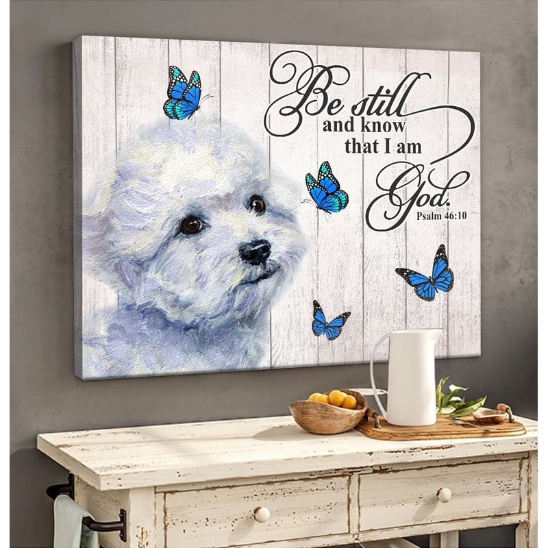 Bichon Frise Matte Canvas - Dog Wall Art Prints - Canvas Wall Art Decor.jpg
