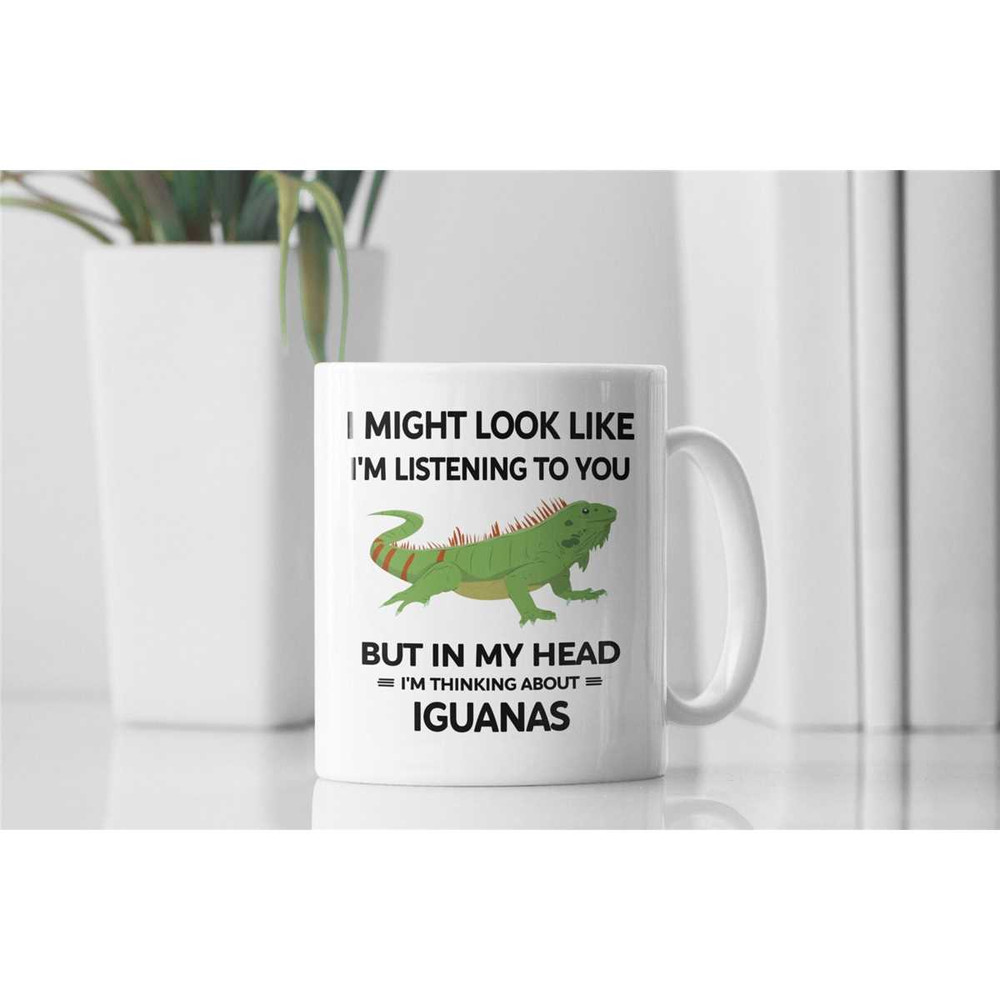 Iguana Mug, Iguana Gifts, Iguana Present, I'm Thinking About Iguanas, Iguana Mom Gift, Iguana Dad Gift, I Love Iguanas.jpg