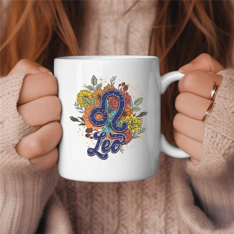 Leo Coffee Mug, Zodiac Birthday Gift for Her, Horoscope Ceramic Mug 3.jpg