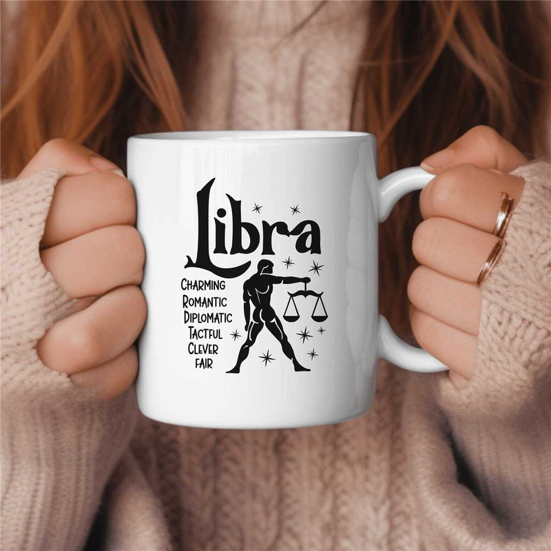 Libra Coffee Mug, Zodiac Birthday Gift for Her, Horoscope Ceramic Mug 1.jpg