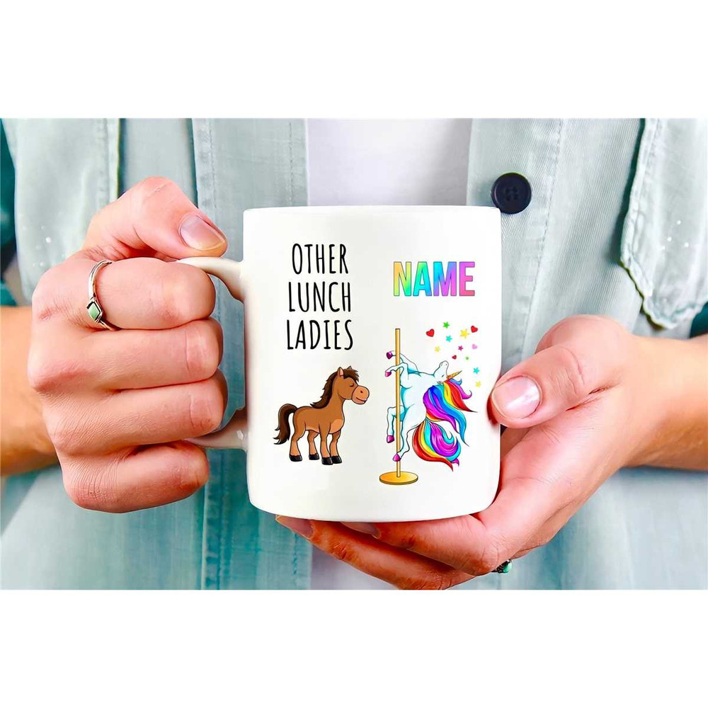 Lunch Lady Mug, Other Lunch Ladies, Back To School Mug, Lunch Lady Gift, Funny Lunch Lady Cup, School Lunch, Unicorn Mug.jpg