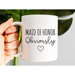 maid of honor mug, maid of honor gift, bridesmaid mug, wedding gifts, maid of honour gift 1