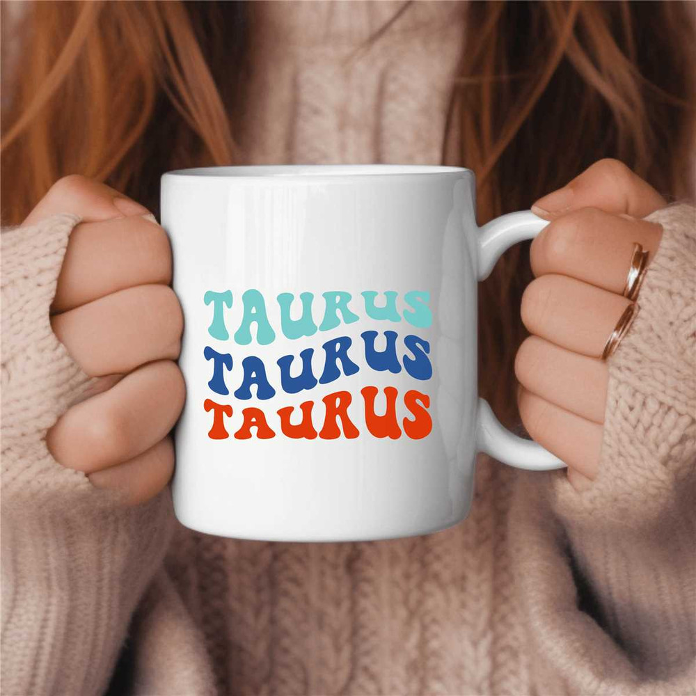 Taurus Coffee Mug, Zodiac Birthday Gift for Her, Horoscope Ceramic Mug 5.jpg