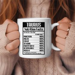 taurus coffee mug, zodiac birthday gift for her, horoscope ceramic mug 6