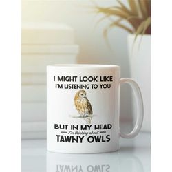 tawny owl mug, tawny owl gifts, funny owl coffee cup