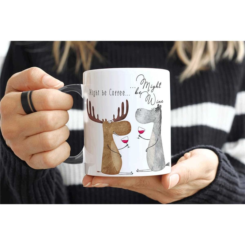 MIGHT BE WINE Funny Personalised Name Mug, Personalised Mug, Coffee Cup Gift For Wine Lover, Valentines Gift Her, Mum Da.jpg