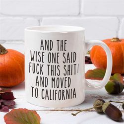 moving to california gift, relocating to california gift, california mug, co-worker relocation present, moving away gift