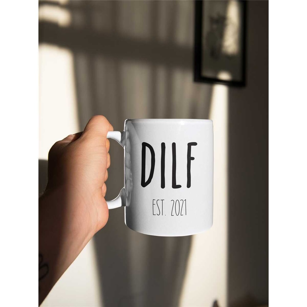 New Dad Gift Est 2021 Mug, Expecting Father, First Time Baby Gifts, Pregnancy Announcement, First Fathers Day, DILF Cong.jpg