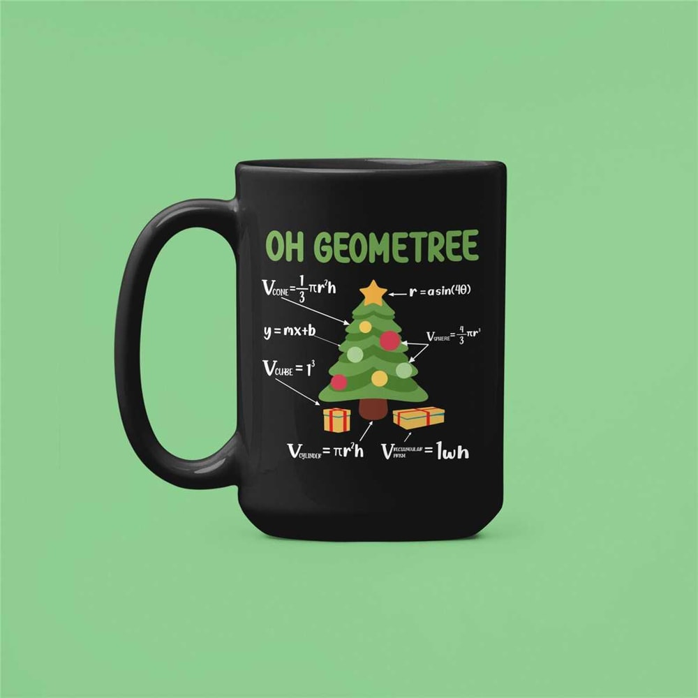 Oh Geometree Mug, Oh Geometry Gifts, Funny Geometry Gifts, Geometry Teacher Christmas Gift, Geomety Lover, Oh Christmas.jpg
